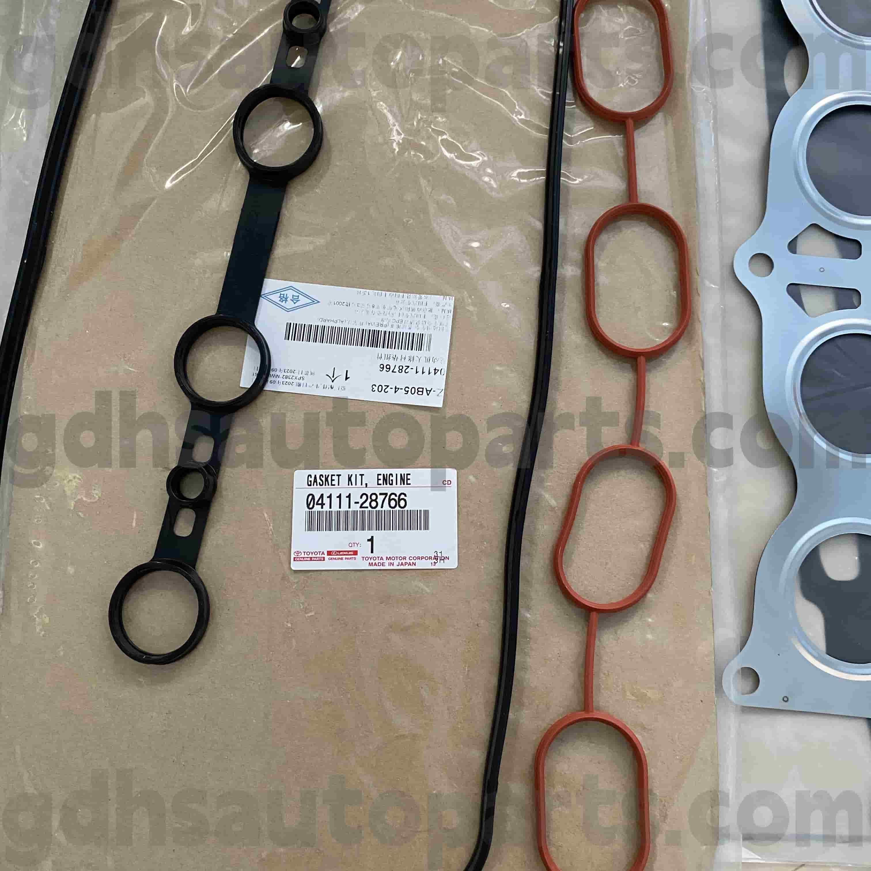 04111-28766 Toyota Orijinal hissələri Mühərriki, Previa, ESTMA, Alphard üçün əsaslıqa dəsti