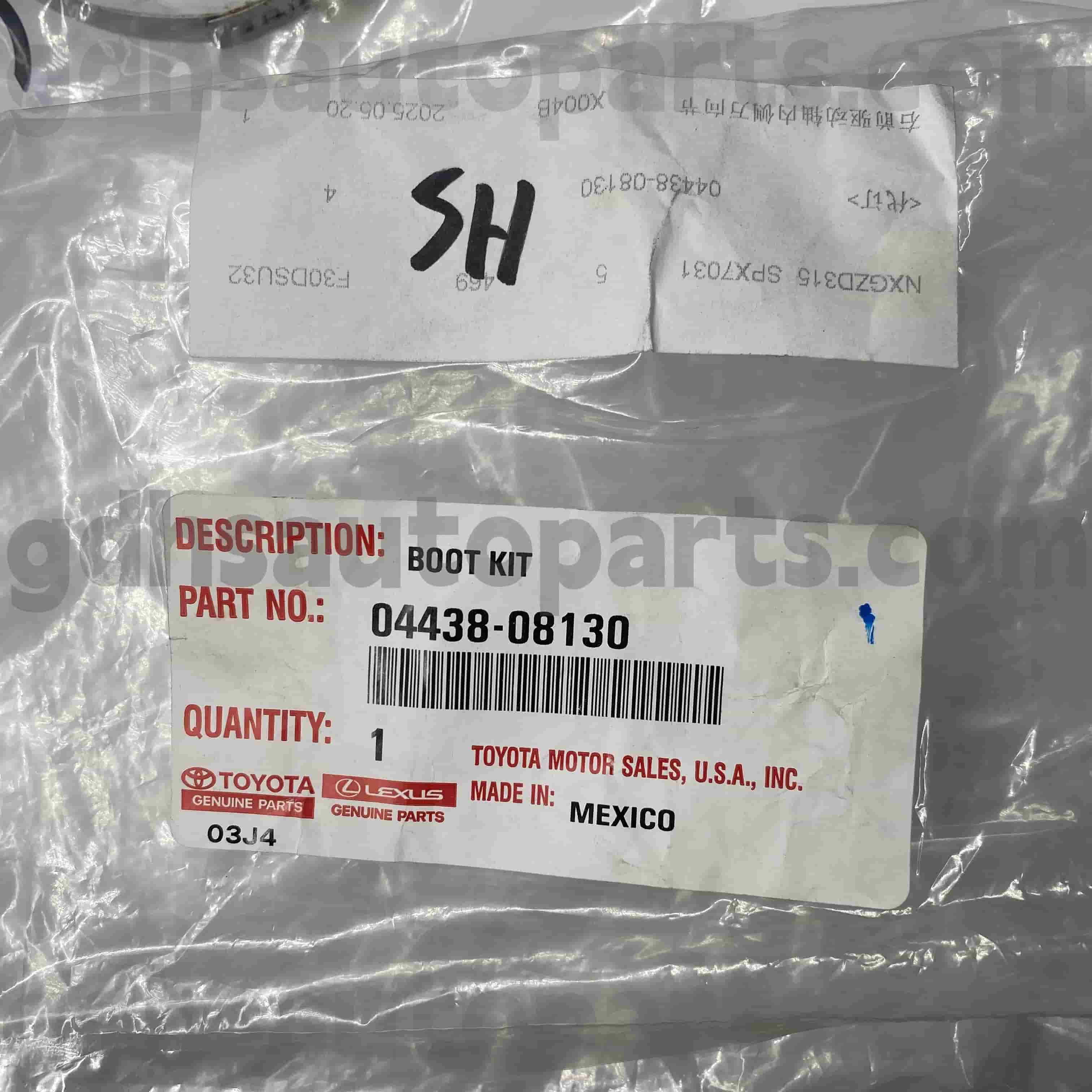 04428-08130 Toyota Orijinal hissələri CV ÇOX Şassi yoxdur. GSV40 / 60 GSL3 #