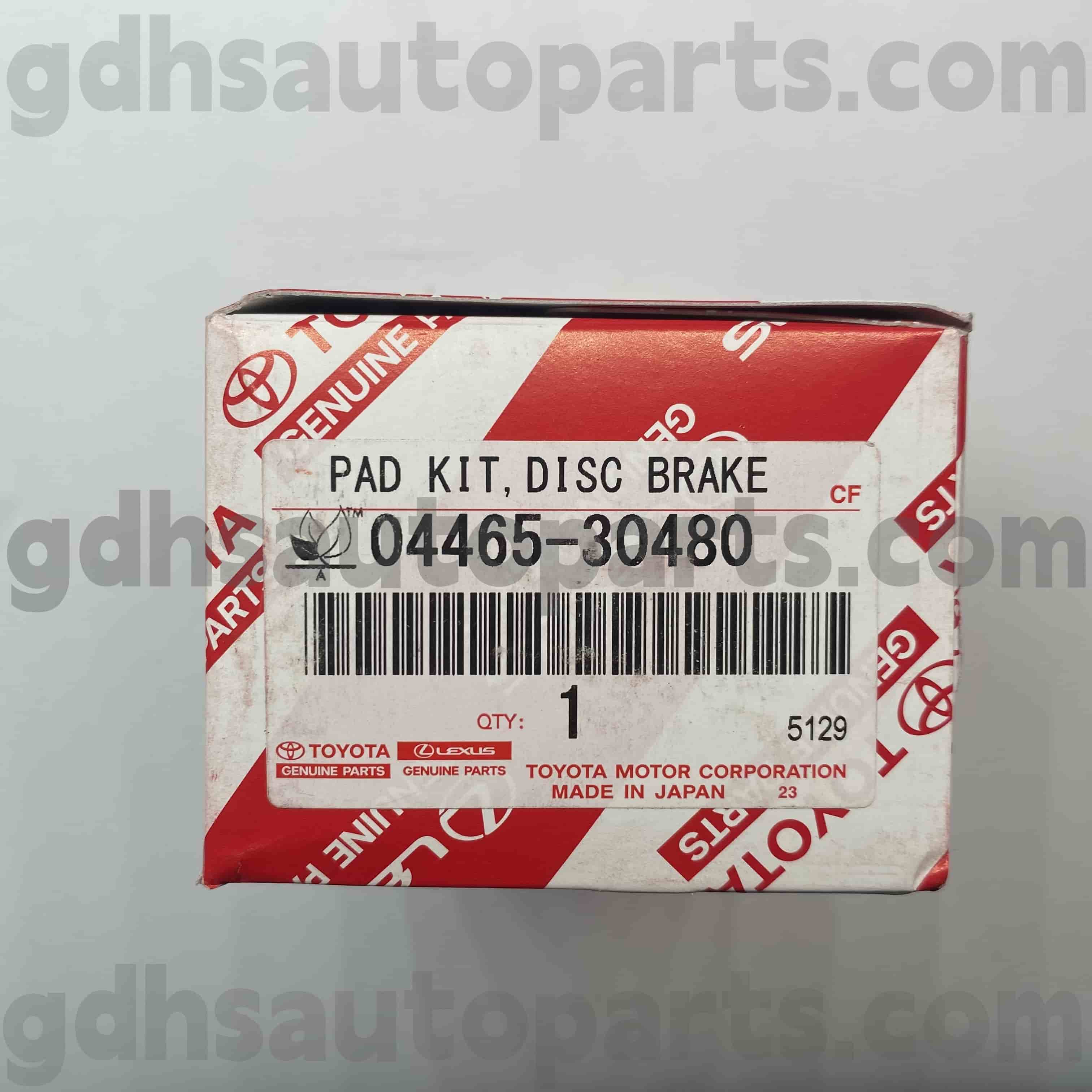 04465-30480 Toyota Orijinal hissələri Mark X üçün ön əyləc yastiqciqlar, tac, lexus serial şassisi yoxdur. GSE30 GRX
