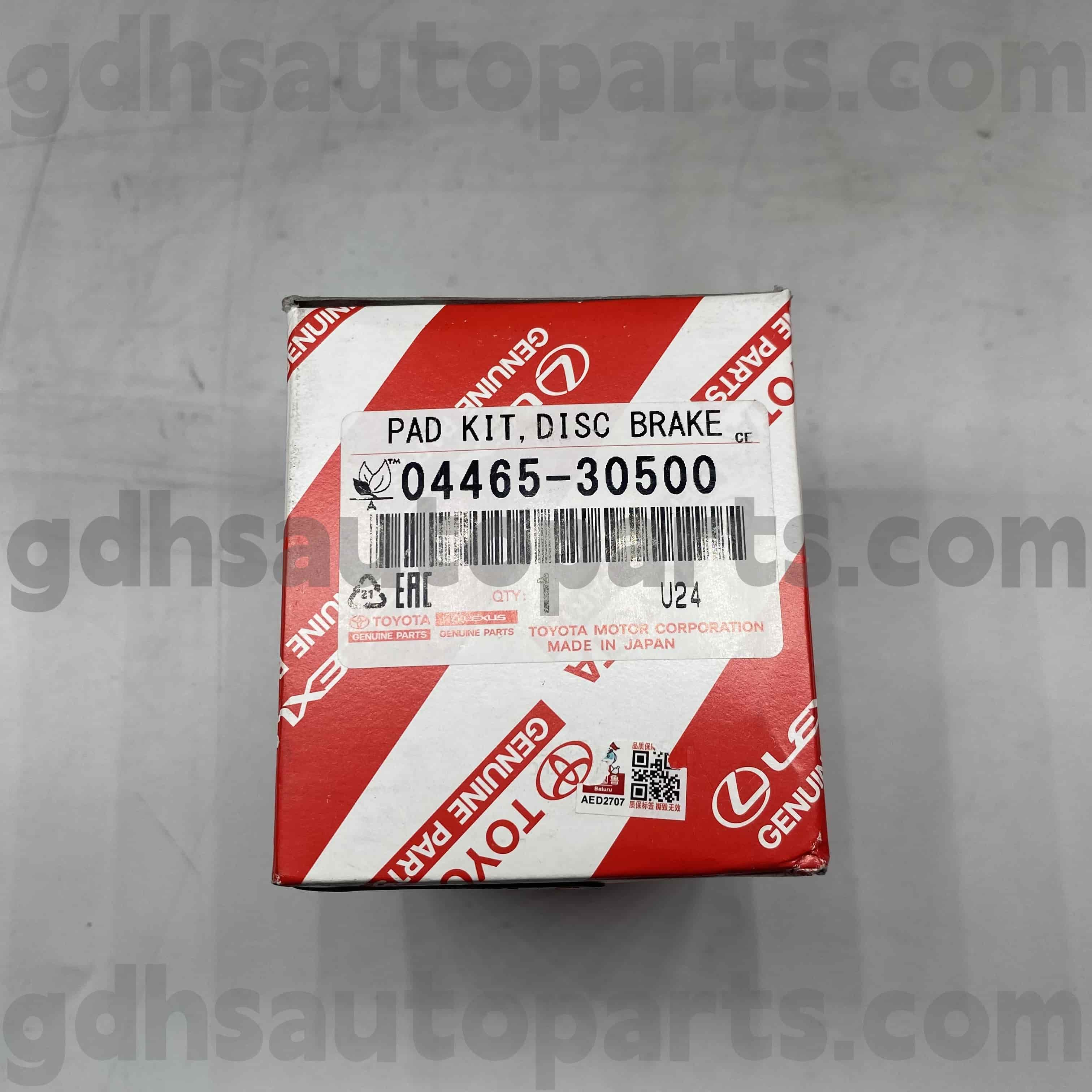 04465-30500 Toyota Orijinal hissələri Lexus üçün ön əyləc yastiqciqlar, GS seriyası şassisi yoxdur. GRS190