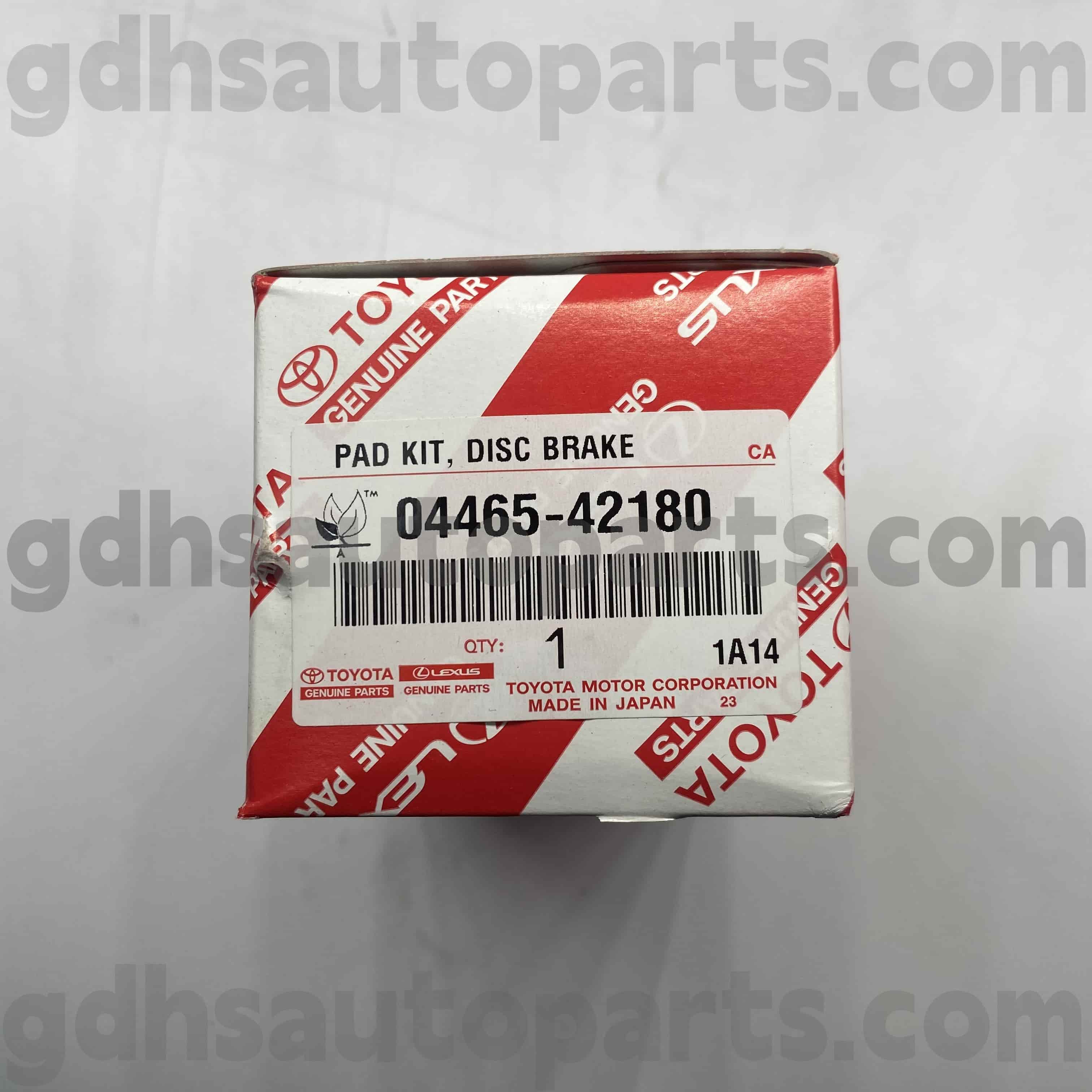 04465-42180 Toyota Orijinal hissələri Harrier / Hibrid üçün ön əyləc yastiqciqlar, mirai şassisi yoxdur. ACA3 # ZGR2 # kimi
