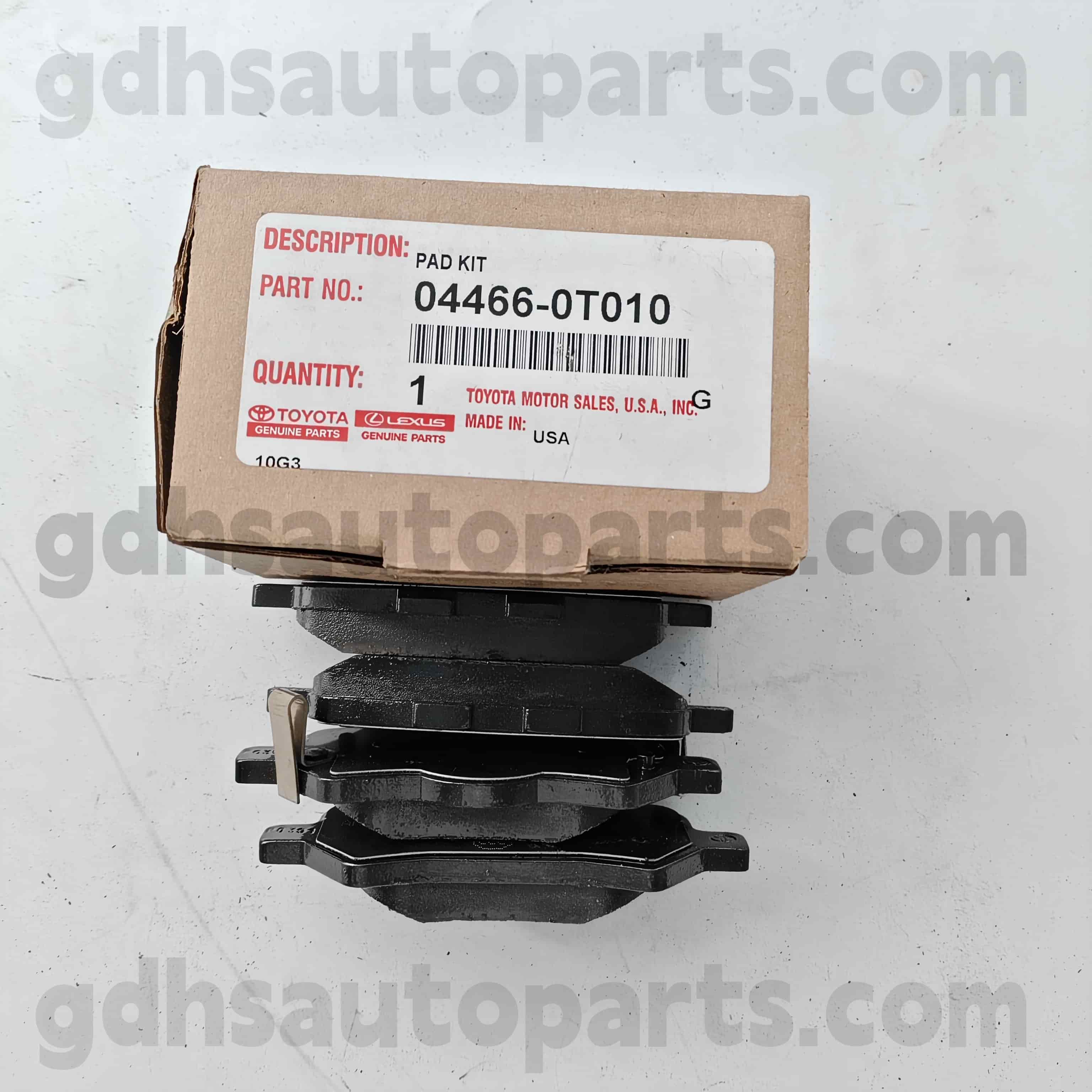 04466-0t010 Toyota Orijinal hissələri Venza Chassis No üçün arxa əyləc pad. AGV1 #