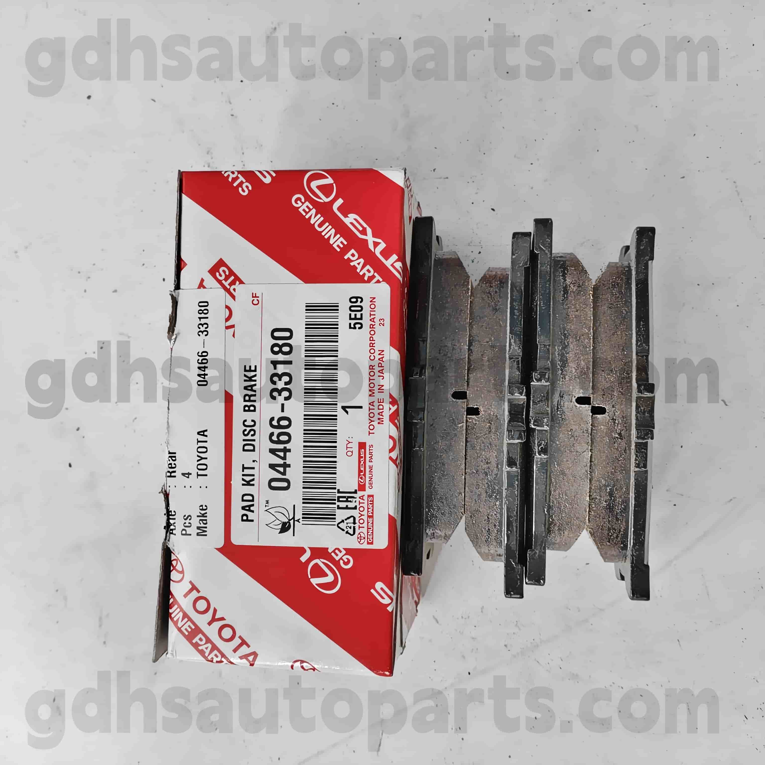 04466-33180 Toyota Orijinal hissələri Camry üçün arxa əyləc pad, Lexus es240 / 350 şassis yox. AHV40..jpp