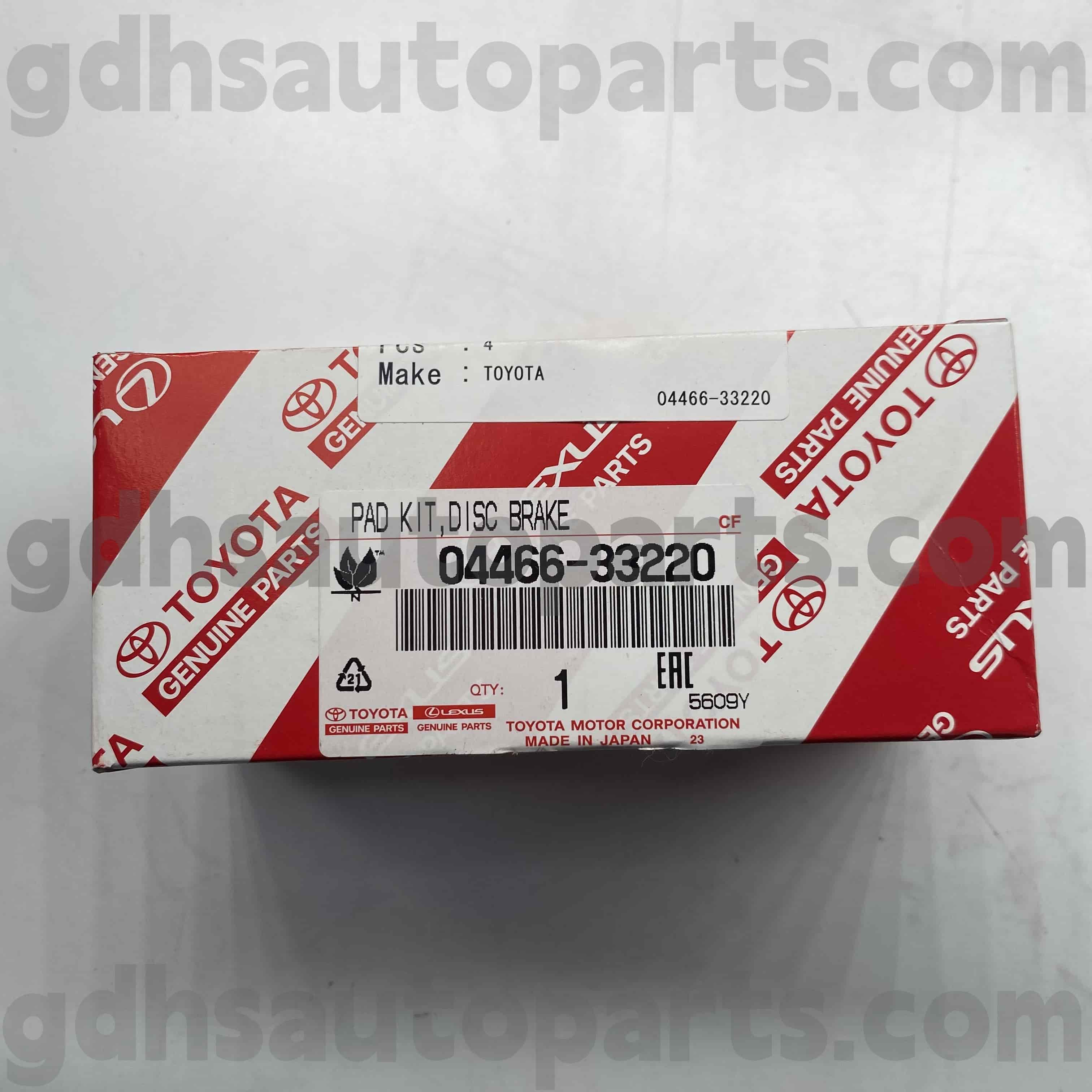 04466-33220 Toyota Orijinal hissələri Camry / Hybrid üçün arxa əyləc yastiqciqlar, Lexus Ux250h / 200 şassisi yoxdur. Axvh70