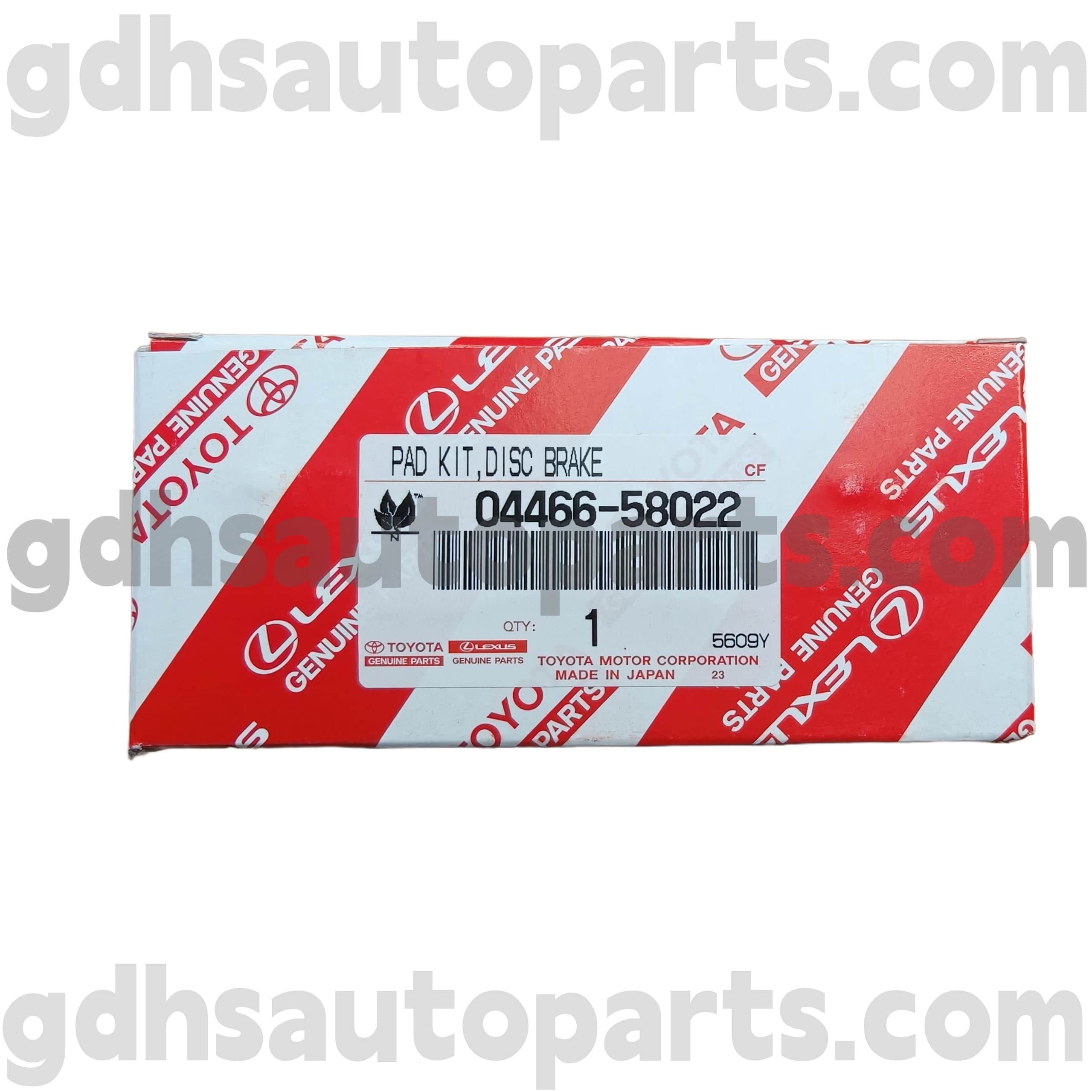 04466-58022 Toyota Orijinal hissələri Alphard / Vellfire / HV şassisi üçün arxa əyləc yastıqları. GGH30