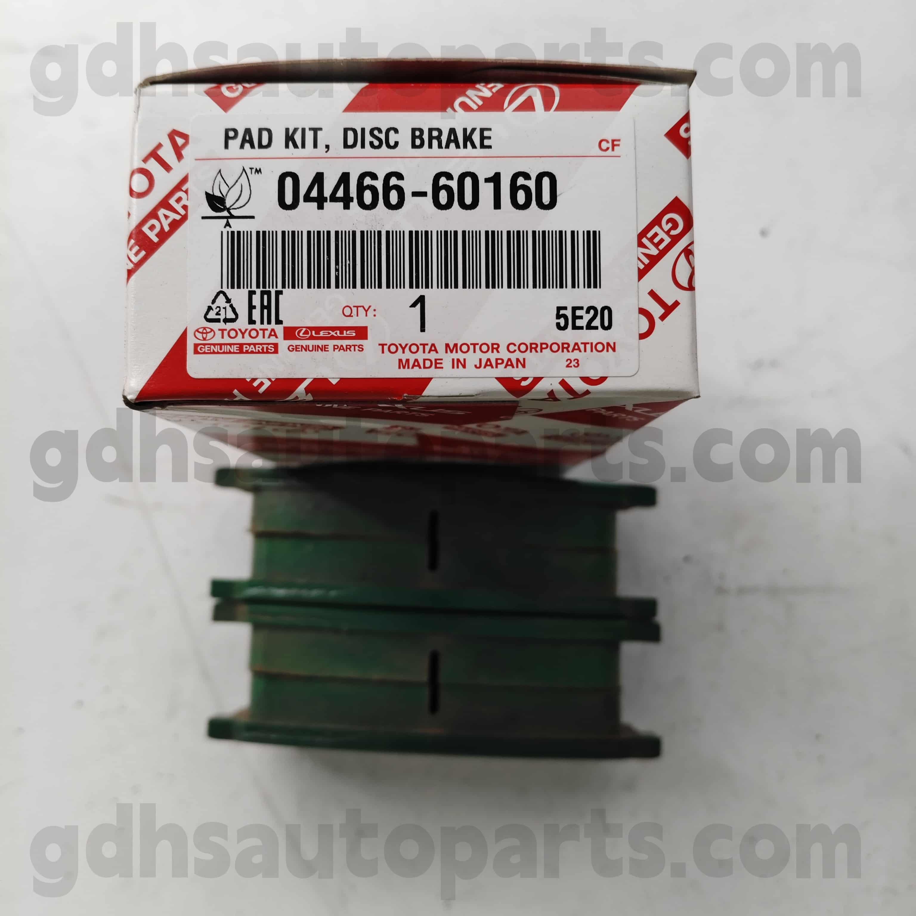 04466-60160 Toyota Orijinal hissələri Land Cruiser, LX450D / 460/570 Chassis No üçün arxa əyləc pad. URJ202