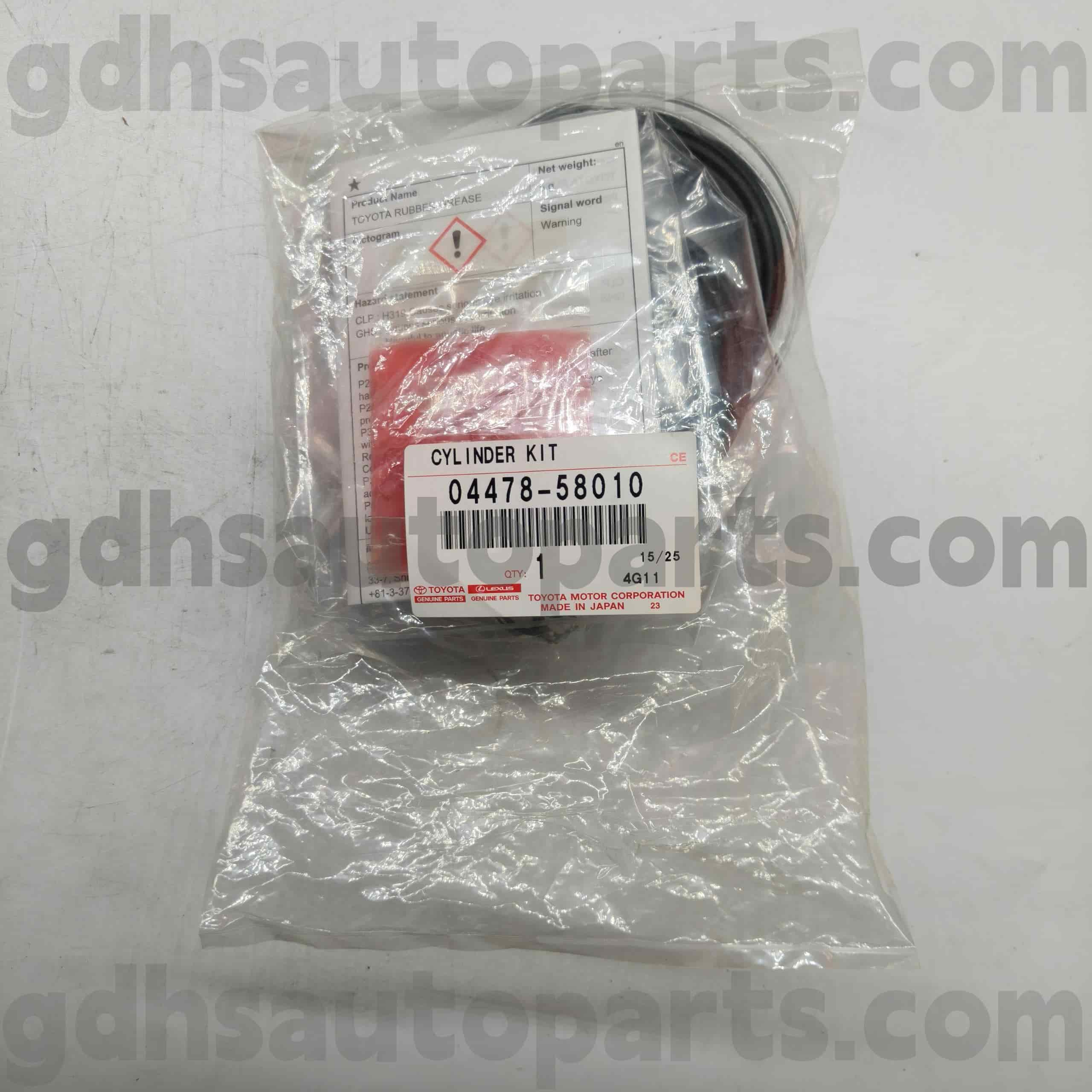 04478-58010 Toyota Orijinal hissələri Ön əyləc silindrli təmir dəsti, Alphard, Lexus es350 şassisi yoxdur. Ane1 #, zne1 #