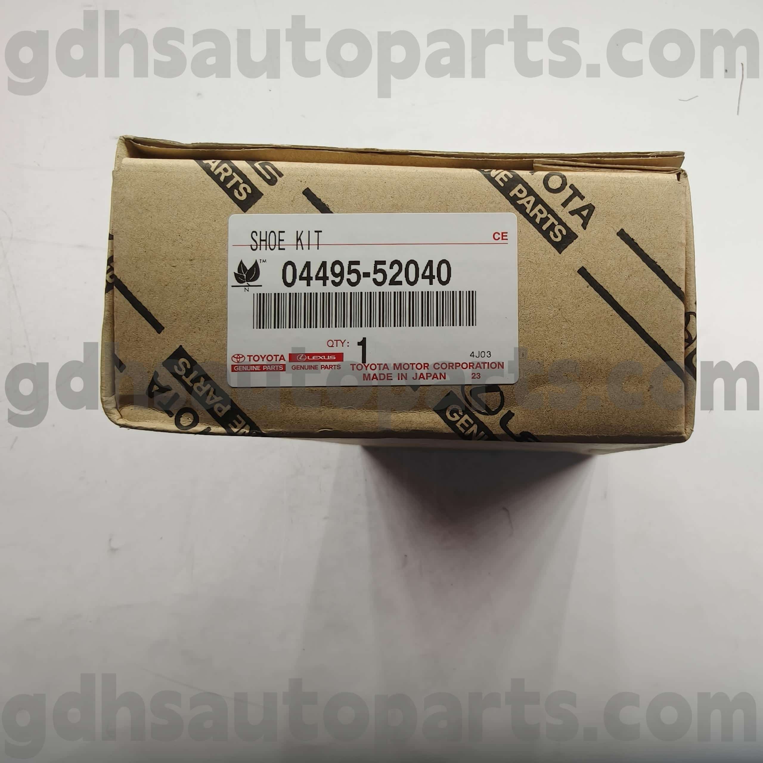 04495-52040 Toyota Orijinal hissələri, Celica, Toyota XA, Platz Chassis No üçün Əyləc yastiqciqlar. AXP4 # ZZE12 #