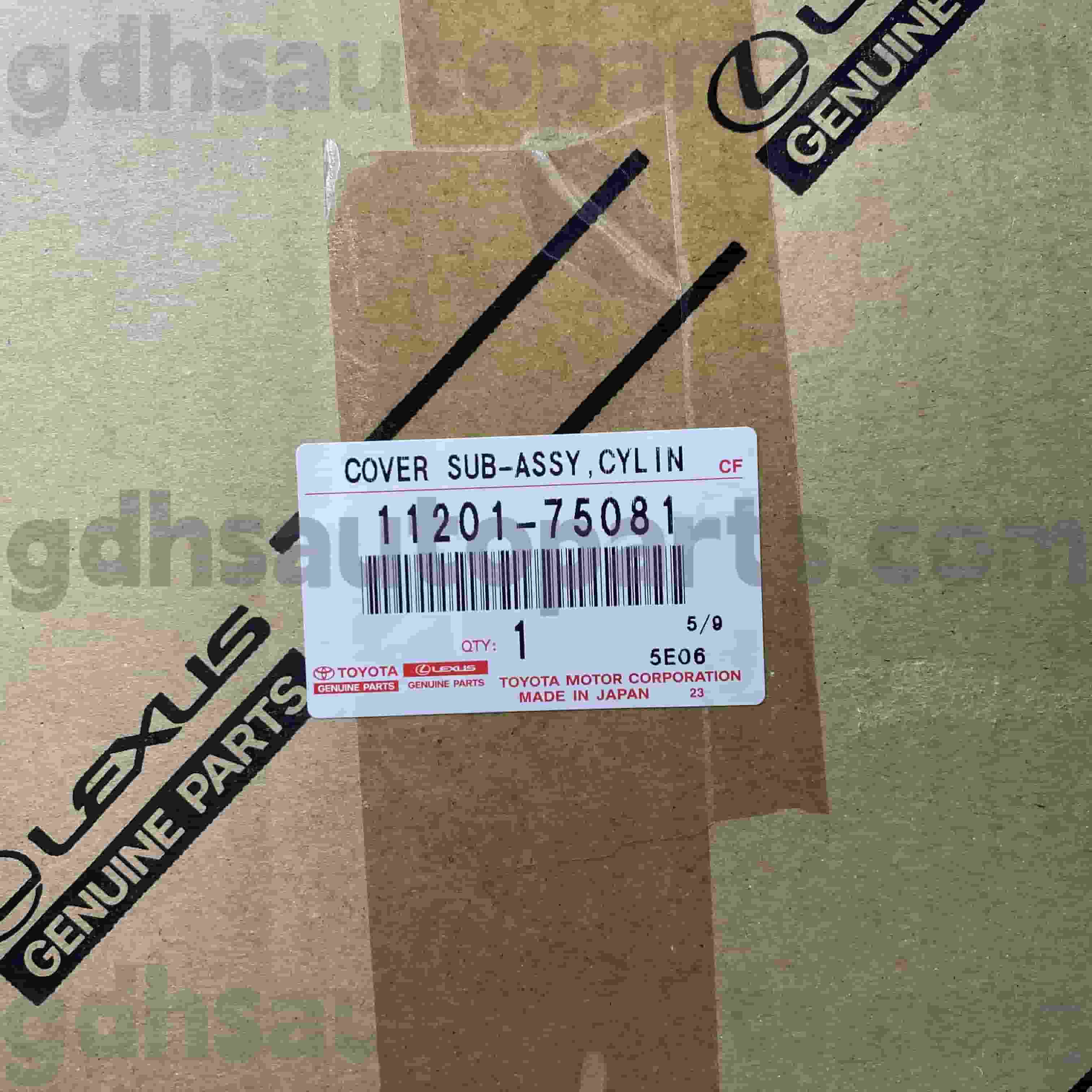 11201-75081 Toyota Orijinal Hissələri Şassi üçün Silindr Başlığı Qapağı NO.TRJ152