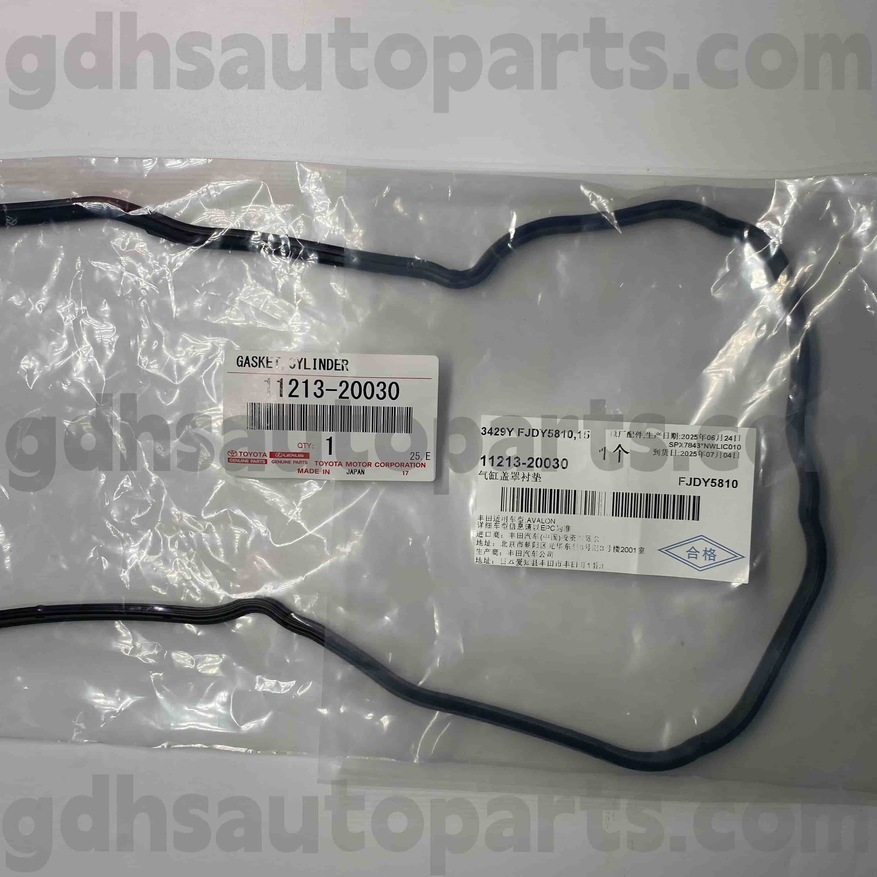 11213-20030 Toyota Orijinal hissələri Doğru Valve Cover Kluger HV, Harrier, Lexus ES300 / 330 Chassis No. MCV30 MCU35 MNH10