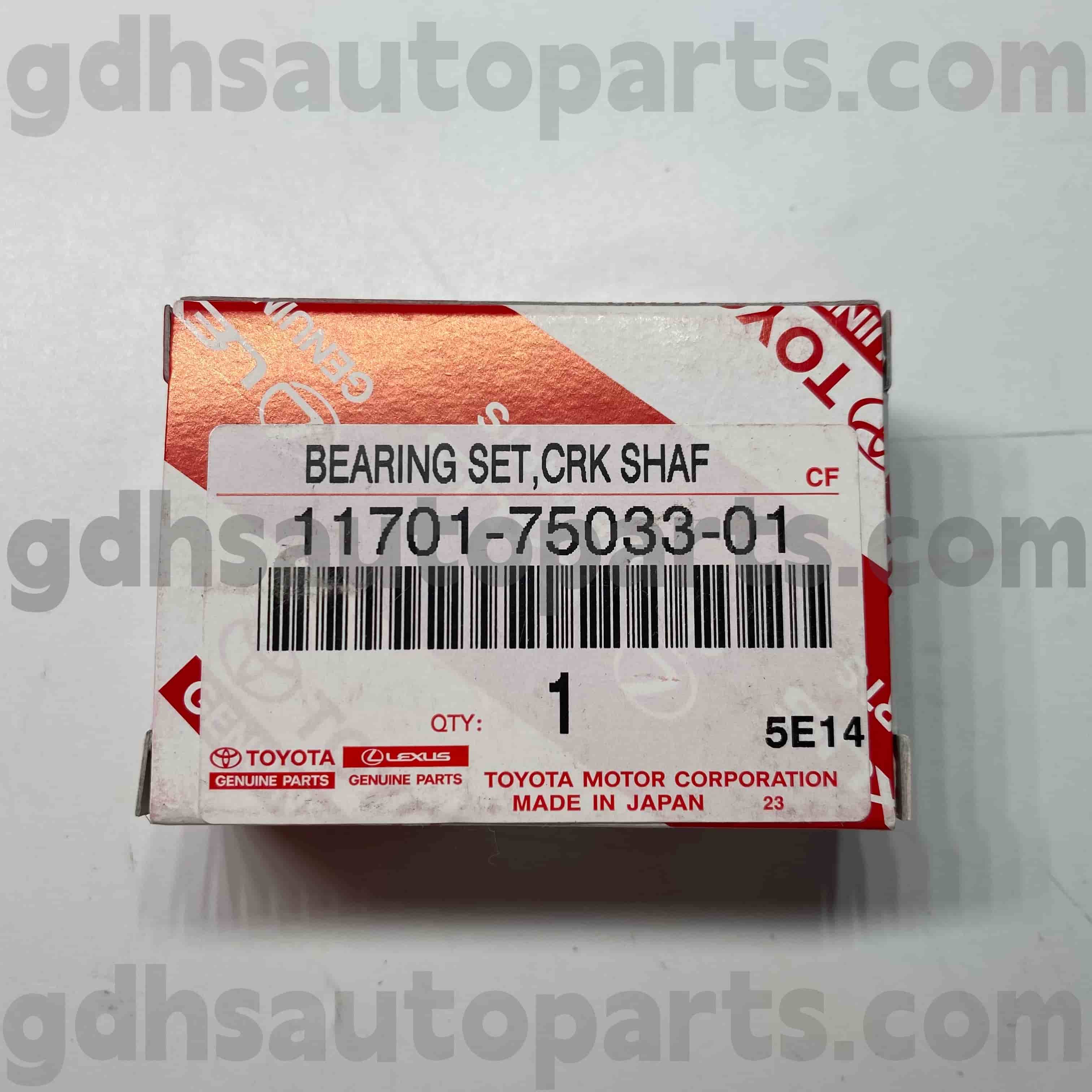 11701-75033-01 Toyota Orijinal Hissələri COASTER, LAND CRUISER PRADO, TACOMA Şassi NO.TRJ152 üçün Krank mili podşipnikləri