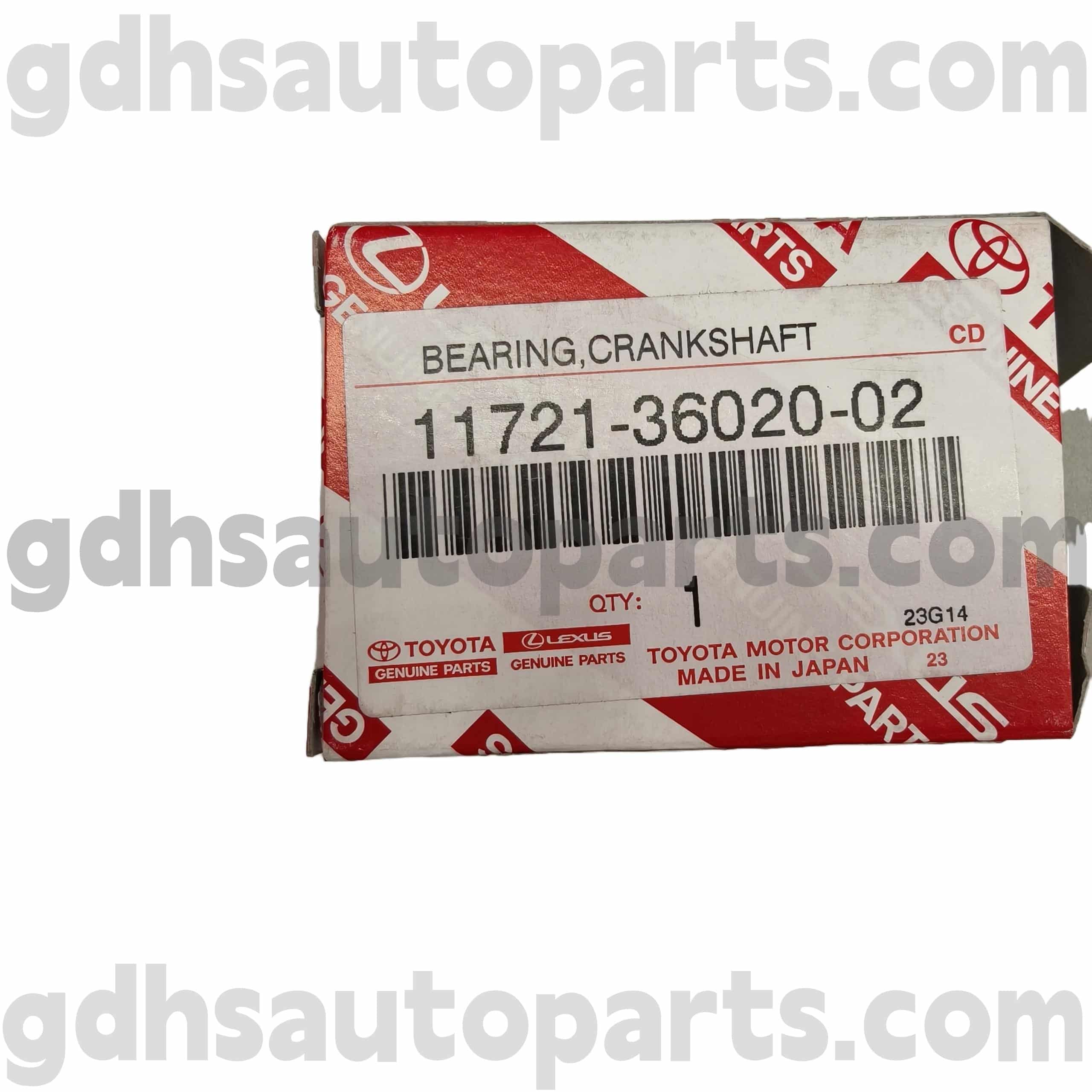 11721-36020-02 Toyota Orijinal Ehtiyat hissələri VENZA, CAMRY, LEXUS RX270/350/450H Şassi NO.ASU40 üçün Krank mili podşipnik qapağı qabığı