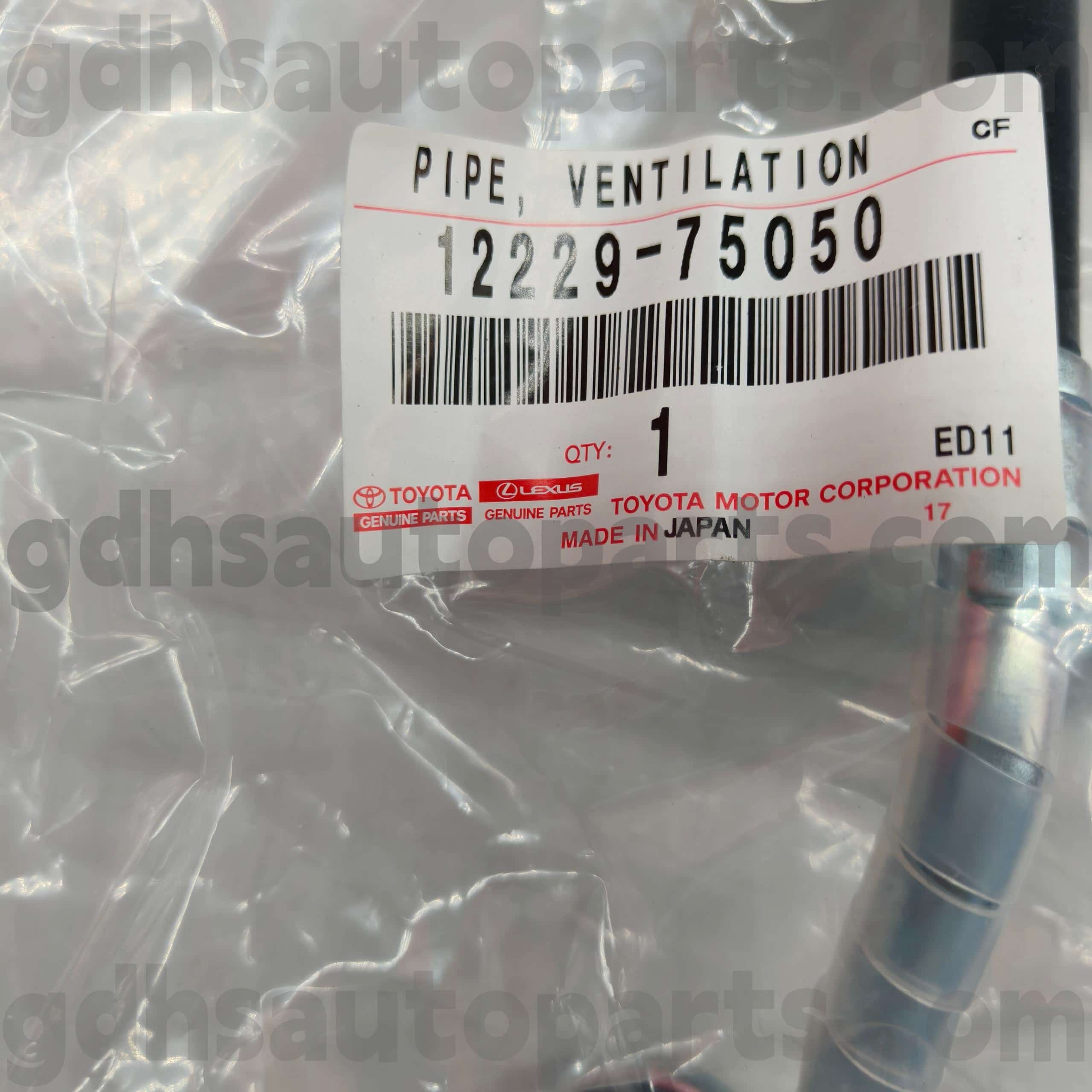 12229-75050 Toyota Orijinal Hissələri TACOMA, LAND CRUISER PRADO, COASTER Şassi NO.TRJ152 üçün AC havalandırma kanalı