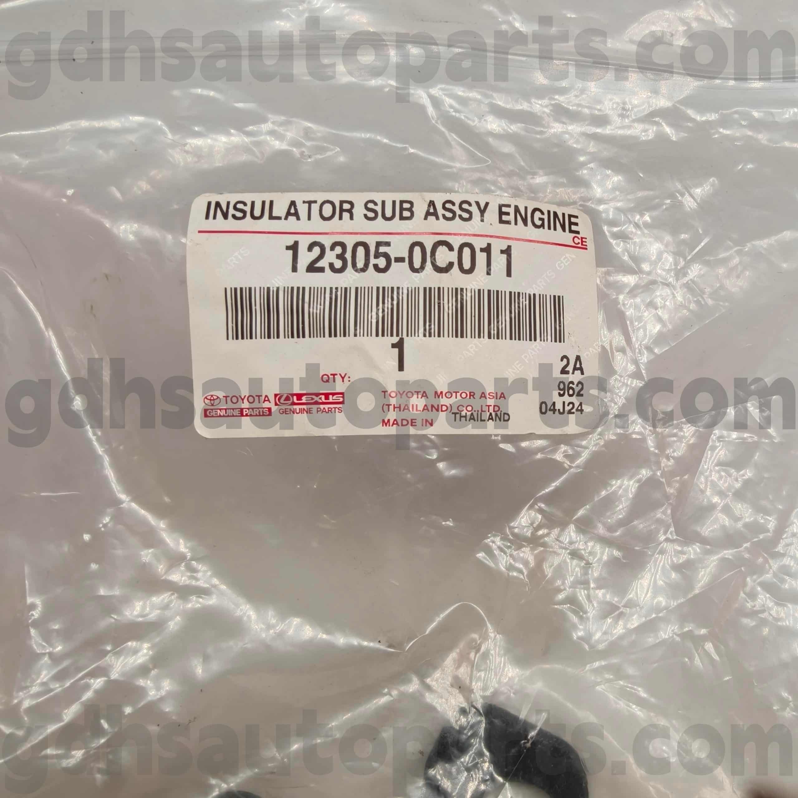 12305-0C011 Toyota Orijinal Hissələri HILUX, FORTUNER Şassi NO.TGN51 üçün Sağ Mühərrik Daşıyıcısı