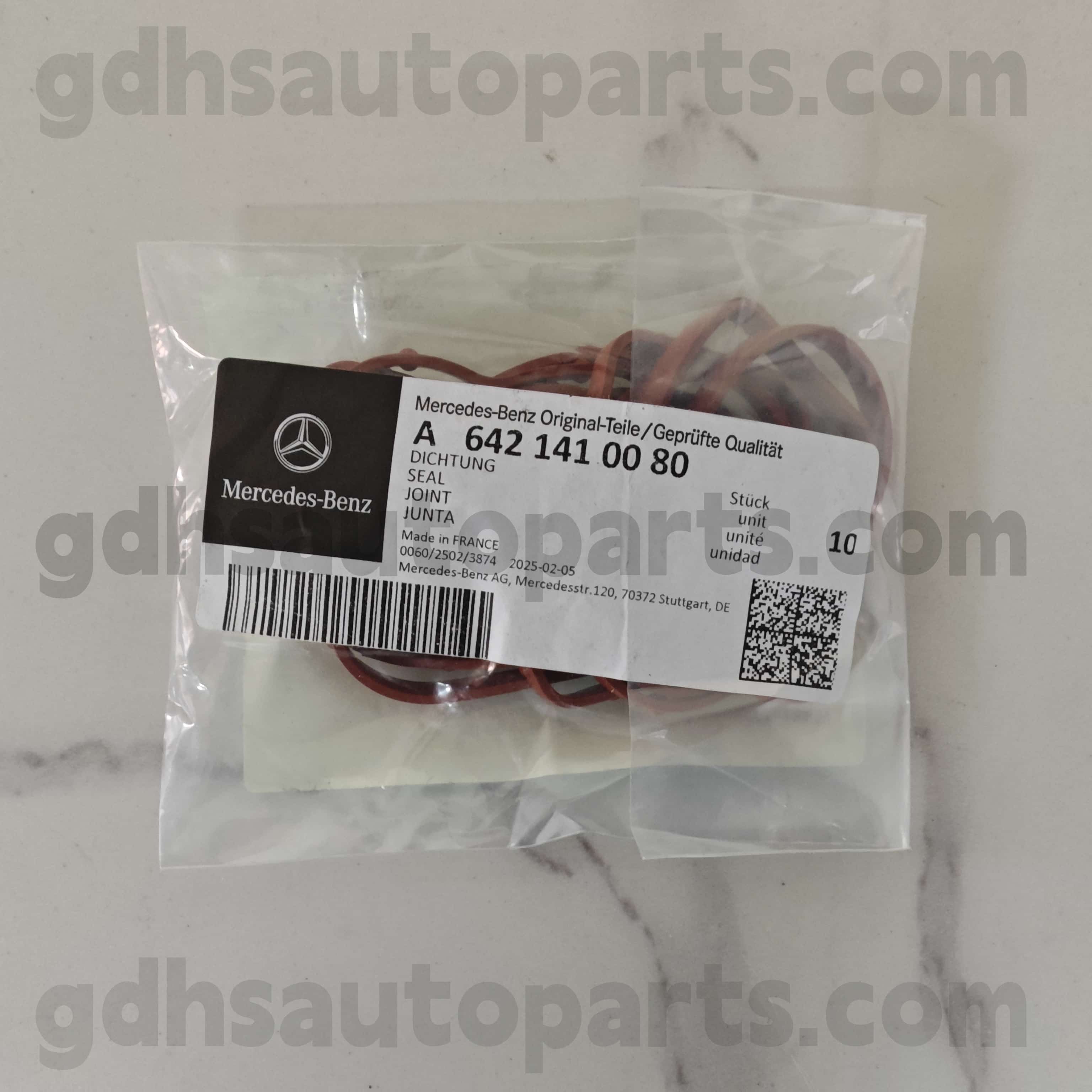 642 14100 80 Mercedes-Benz Orijinal hissələri O-ring 642855, 642890 Om642,642820 642,642868 OM642,642887 OM642