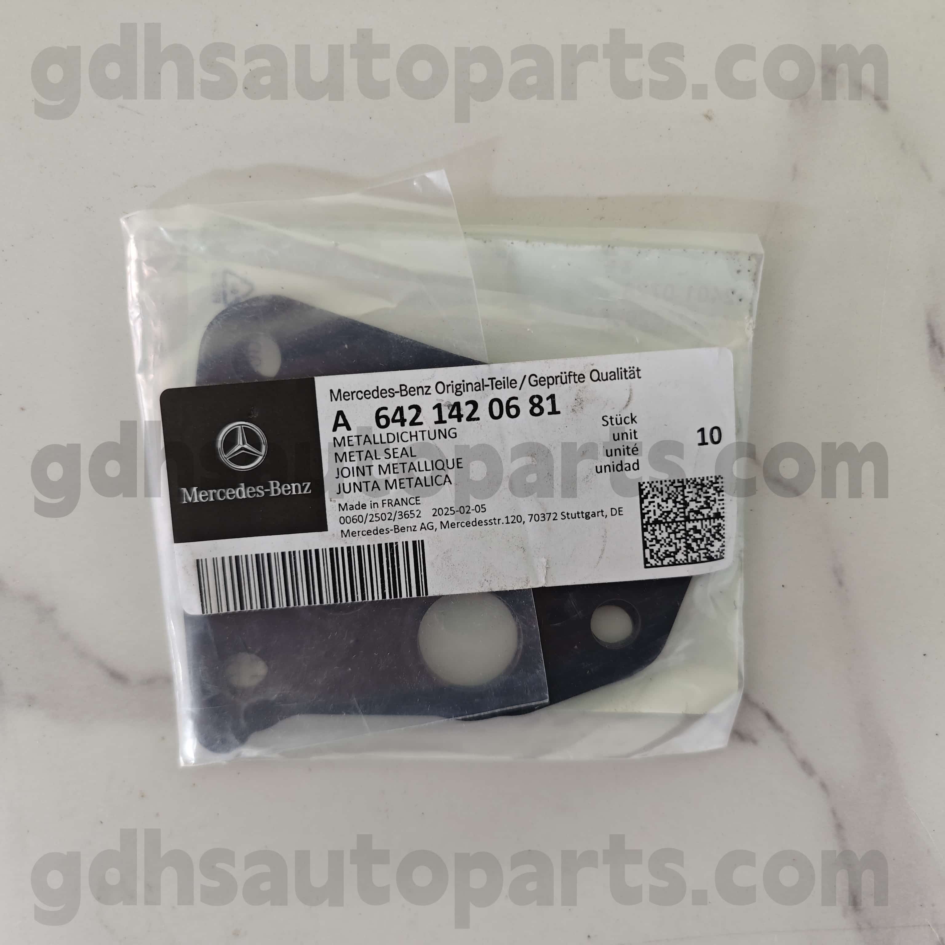 642 142 06 81 Mercedes-Benz Orijinal hissələri Turbocharger O-ring 642855 OM642, 642890 OM642,642868 642,642868 OM642,642887 OM642