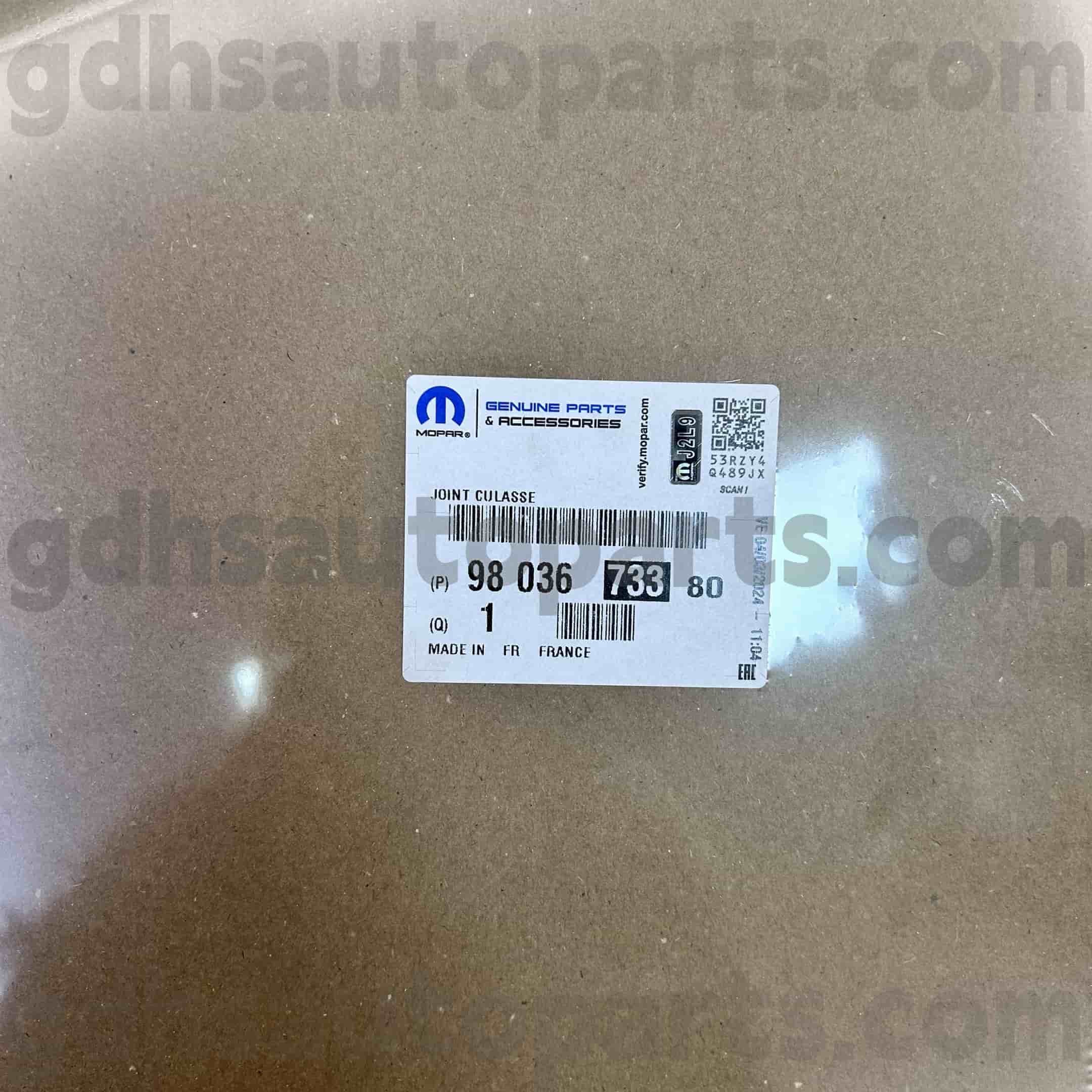 Peugeot 607 5008 OE.N.NO 9803673380 üçün mopar silindrli baş contası